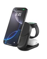  Belkin UltraCharge 25w Qi2 3in1 Magnetic Charger Black 