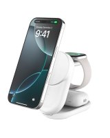  Belkin UltraCharge 25w Qi2 3in1 Magnetic Charger White 