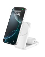  Belkin UltraCharge 25w Qi2 2in1 Magnetic Charger plus USB-C White 
