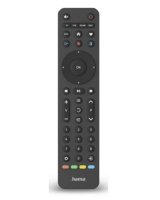  Hama UNIVERSAL TV REMOTE CONTROL INFRA-RED FOR 4 DEVICES Black 