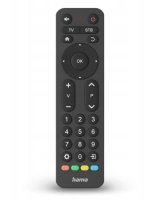  Hama UNIVERSAL TV REMOTE CONTROL 2in1 LARGE BUTTONS Black 