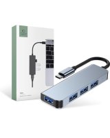  Tech-Protect HUB Tech-Protect V1 4in1 USB-C - 3x USB-A 2.0 / USB-A 3.0 - gray 