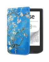 Tech-Protect Tech-Protect SmartCase for PocketBook Verse / Verse Pro - Blue with Sakura Flowers 