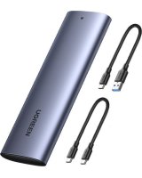  Ugreen UGREEN CM400 M.2 SSD bay USB 3.2 Gen 2 drive (SuperSpeed USB 10 Gbps) + USB Type C cable 0.5m gray 
