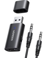  Ugreen Ugreen transmitter transmitter / receiver Bluetooth 5.0 wireless audio adapter 3.5 mm mini jack black (CM523 60300) 