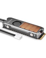 iLike AXAGON CLR-M2FAN active fan - M.2 SSD 80mm SSD copper body silicone thermal pads height 13mm 