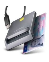  Axagon CRE-SM3TC smart card reader USB-C 1.2m cable 
