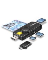  iLike AXAGON CRE-SMP2A USB Smart Card & SD/microSD/SIM Card PocketReader 