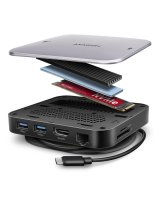  Axagon HMC-UFO USB hub 9in1 10Gbps HDMI M.2 NVMe LA 