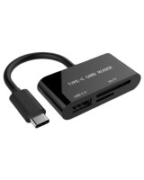  Gembird Gembird compact USB Type-C SDXC combo card reader OTG black 