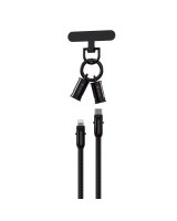  Devia Devia cable lanyard 2in1 PD USB-C - Lightning 1,2 m 27W black 