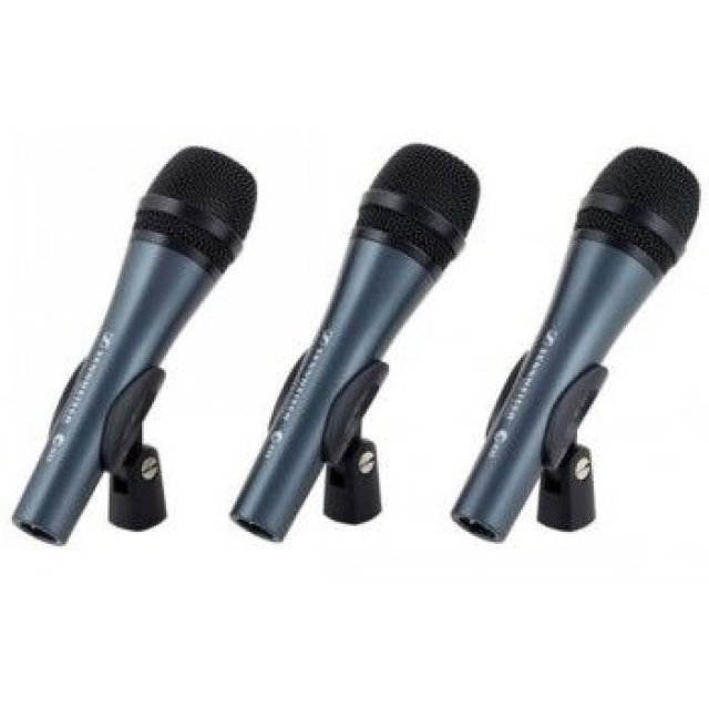 Sennheiser SENNHEISER 3PACK E835, MICROPHONE SET WITH 3X E 835, VOCAL MICROPHONE, DYNAMIC, CARDIOID, INCLUDING MICROPHONE BRACKET AND CASES   Sennheiser SENNHEISER 3PACK E835, MICROPHONE SET WITH 3X E 835, VOCAL MICROPHONE, DYNAMIC, CARDIOID, INCLUDING MICROPHONE BRACKET AND CASES