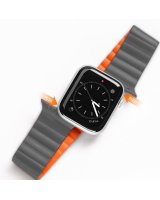  Dux Ducis Apple Magnetic Strap Watch Strap 7/6/5/4/3/2 / SE (41/40 / 38mm) Magnetic Grey Orange 