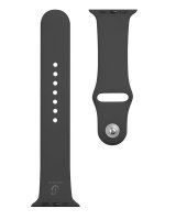  Tactical Apple Watch 42/44/45mm Silicone Strap Black 