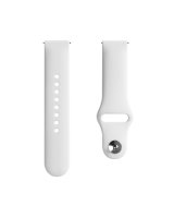  Evelatus 20mm Silicone Loop Watch Straps (S/M 110mm) White 