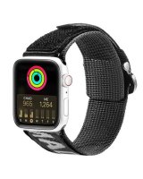  Dux Ducis Strap (Outdoor Version) Strap for Apple Watch Ultra, SE, 8, 7, 6, 5, 4, 3, 2, 1 (49, 45, 44, 42 mm) Nylon Band Black Silver 