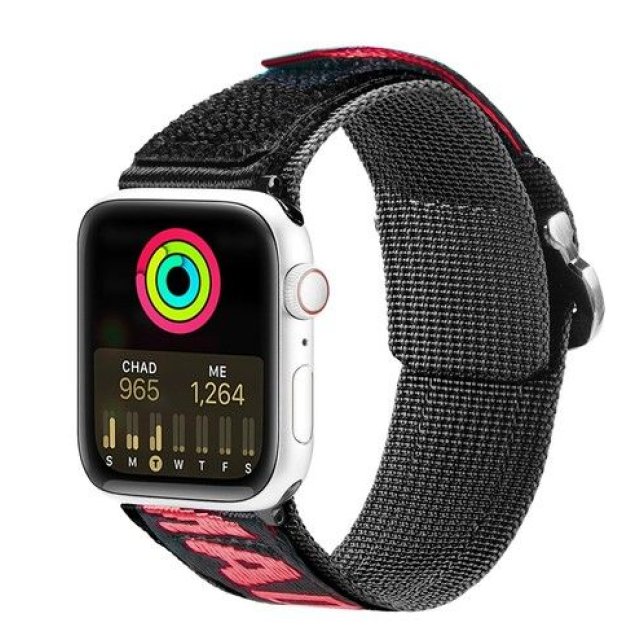 Dux Ducis Strap (Outdoor Version) strap for Apple Watch Ultra, SE, 8, 7, 6, 5, 4, 3, 2, 1 (49, 45, 44, 42 mm) nylon band bracelet Black Red Dux Ducis Strap (Outdoor Version) strap for Apple Watch Ultra, SE, 8, 7, 6, 5, 4, 3, 2, 1 (49, 45, 44, 42 mm) nylon band bracelet Black Red