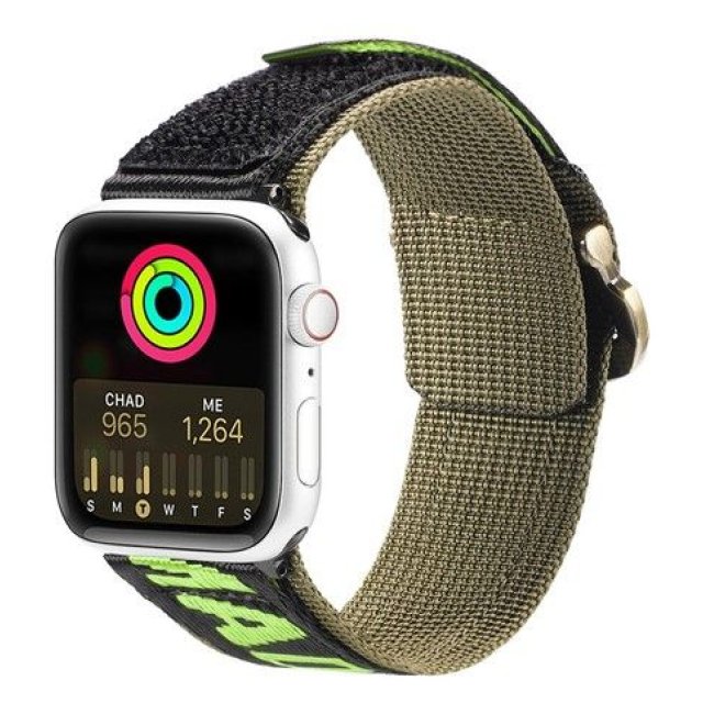 Dux Ducis Strap (Outdoor Version) strap for Apple Watch Ultra, SE, 8, 7, 6, 5, 4, 3, 2, 1 (49, 45, 44, 42 mm) nylon band bracelet Black Green Dux Ducis Strap (Outdoor Version) strap for Apple Watch Ultra, SE, 8, 7, 6, 5, 4, 3, 2, 1 (49, 45, 44, 42 mm) nylon band bracelet Black Green