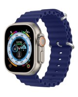  Dux Ducis Strap Watch Strap 8 / 7 / 6 / 5 / 4 / 3 / 2 / SE (41 / 40 / 38mm) Silicone Band Bracelet Navy Blue 