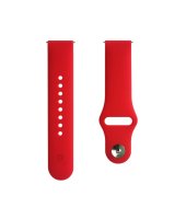  Evelatus 22mm Silicone Loop Watch Straps (130mm M/L) Red 