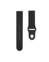  Connect 22mm Silicone Loop Watch Strap (S/M 110mm) Black 