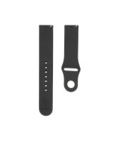  Connect 20mm Silicone Loop Watch Strap (S/M 110mm) Black 