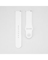  Connect 20mm Silicone Loop Watch Strap (S/M 110mm) White 