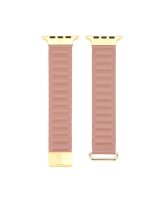  Connect Watch 42/44/45mm cortical back buckle magnetic suction Watch Straps Rose pink 