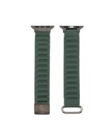 Connect Watch 42/44/45mm cortical back buckle magnetic suction Watch Straps Ceder Green 