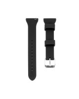  Connect 22mm T-buckle Silicone Loop Watch Strap (130mm M/L) Black 