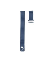  Connect 20mm Flat head Leather - Silicone Loop Magnetic Watch Strap (130mm M/L) Midnight Blue 