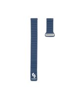  Connect 22mm Flat head Leather - Silicone Loop Magnetic Watch Strap (130mm M/L) Midnight Blue 