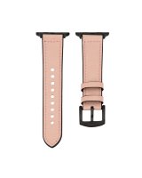  Connect Watch 38/40/41mm Silicone patch Leather Watch Strap (132mm M/L) Pink Sand 