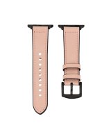  Connect Watch 42/44/45mm Silicone patch Leather Watch Strap (132mm M/L) Pink Sand 