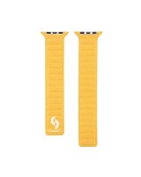  Connect Watch 38/40/41mm Fine woven twill magnetic chain Watch Straps Yellow 