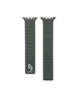  Connect Watch 42/44/45mm Fine woven twill magnetic chain Watch Straps Green 