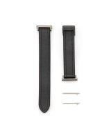  Connect 20mm Silicone Leather Watch Straps with Magnetic Black 