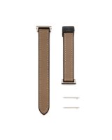  Connect 22mm Silicone Leather Watch Strap with Magnetic Wine Red 