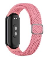  iLike Universal Mi Band 8 wristband bracelet Braided fabric strap Pink 