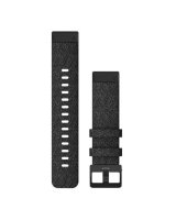  Garmin QuickFit® 20 Watch Bands Heathered black nylon, black hardware 