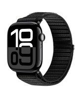  Dux Ducis Apple Watch 42/44/45/46/49MM YE Nylon Braided Loop Wrist Strap Black 
