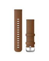  Garmin Quick Release Bands (22 mm) Brown Italian Leather, silver hardware 