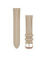  Garmin Quick Release Bands (20 mm) Light sand italian leather, 18K rose gold PVD hardware 