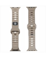  Evelatus Watch 42/44/45 Sport Silicone Loop Beige Grey 