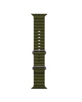 iWear S1 Grooved Soft Silicone 20mm strap for Apple Watch 49mm / 45mm / 44mm / 42mm Khaki Green 