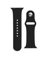  Hurtel Silicone Strap APS for Apple Watch 42/44/45mm Strap Watch Bracelet - Black 
