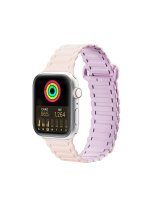  Dux Ducis Dux Ducis Strap (Armor Version) Apple Watch Ultra, SE, 9, 8, 7, 6, 5, 4, 3, 2, 1 (49, 45, 44, 42 mm) Silicone Magnetic Band Bracelet Pink Purple 