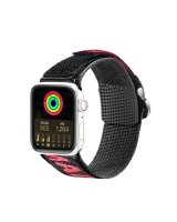  Dux Ducis Dux Ducis Strap (Outdoor Version) Apple Watch Ultra Strap, SE, 9, 8, 7, 6, 5, 4, 3, 2, 1 (49, 45, 44, 42 mm) Nylon Band Bracelet Black and Red 