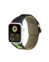  Dux Ducis Dux Ducis Strap (Outdoor Version) Apple Watch Ultra Strap, SE, 9, 8, 7, 6, 5, 4, 3, 2, 1 (49, 45, 44, 42 mm) Nylon Band Bracelet Black/Green 