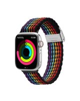  Dux Ducis Dux Ducis Strap (Mixture II Version) Apple Watch SE strap, 9, 8, 7, 6, 5, 4, 3, 2, 1 (41, 40, 38 mm) braided band dark stripes bracelet 